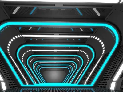 Sci Fi Corridor  3D model buy