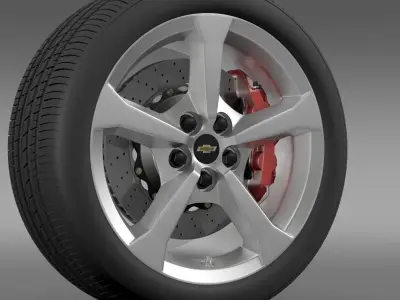 Chevrolet Camaro Convertible 2014 wheel 3D model