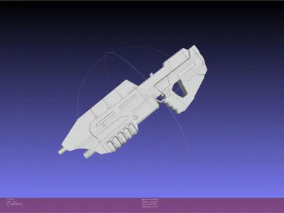 HALO Assault Rifle MA5B Basic Model 3D model
