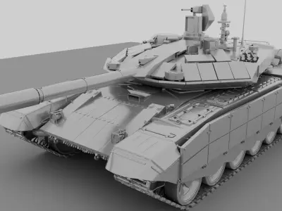 T90ms Hightpolygon 3D model