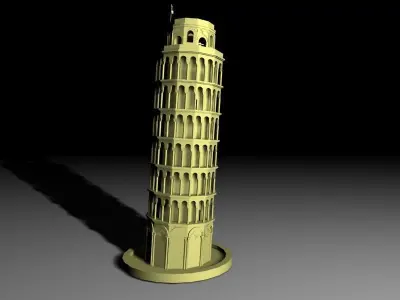 Leaning Tower of Pisa 3D model purchase