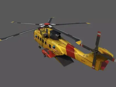Airplane jet Low-poly 3D model by metaforce