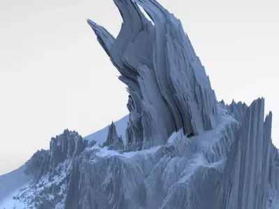 Cthulhu Mountain range 2  3D model