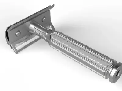 NOSTALGIC SHAVING BLADE Low-poly 3D model