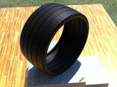 ORTAS TIRE NO 23 GAME READY Low-poly 3D model