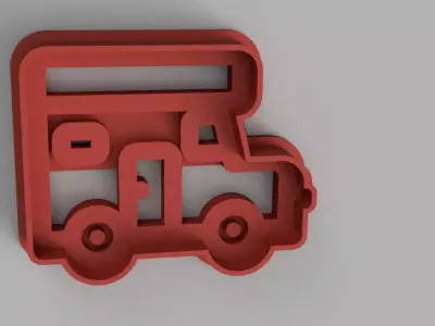 SET 5 COOKIE CUTTER 3D print model train gear 3D print model