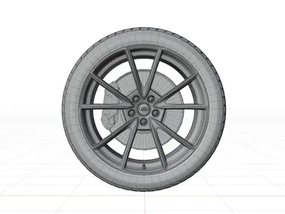 Audi Q3 2015 Wheel 3D model