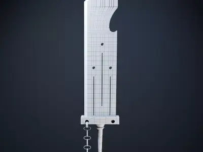 Fantasy Sword Celestial Edge 3D Model Low-poly 3D model