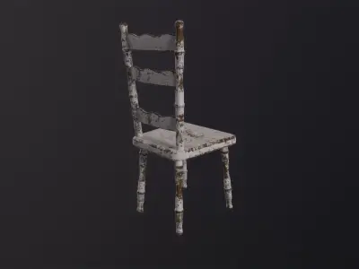 Old Chair 3D Model Low-poly 3D model purchase