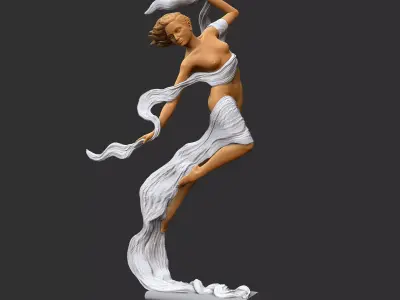THE FLIGHT GIRL - LUO LI RONG 3D print model