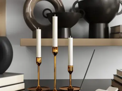 Decorative set 3D model buy