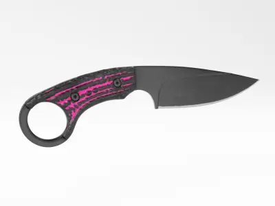 Tactical Combat Knife - Military - Karambit Style 01 Pink Low-poly 3D model