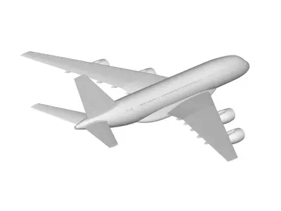 Airbus A380 3D model 5