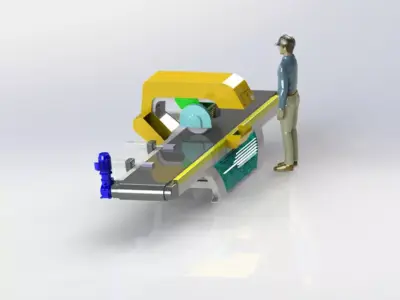 ful atomatic marble cutting machine 3D model
