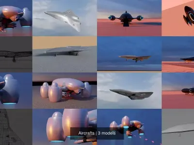 Aircrafts 3D Model Pack
