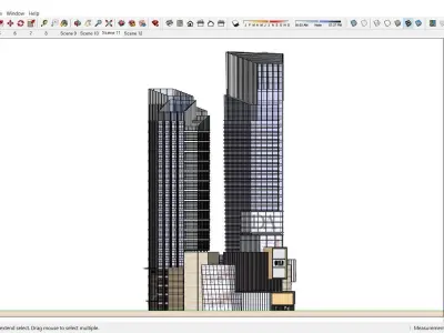 Sketchup Commercial Complex 115 3D model