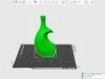  double flower vase Free 3D print model