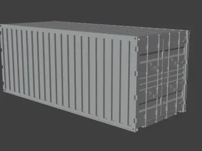 Container Free low-poly 3D model