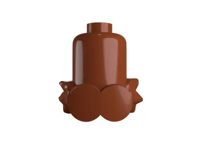 Custom3Dprint Minifigure Accessory - Minifigure Hair S2 - 108 3D print model