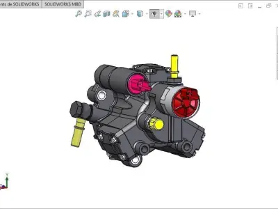 Hydraulic Pump HDI Siemens 3D model