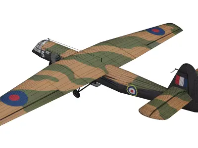 Airspeed Horsa Low-poly 3D model