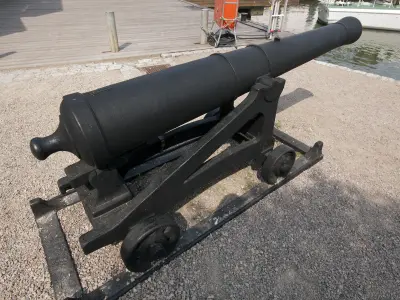 Cast Iron Cannon 3D model