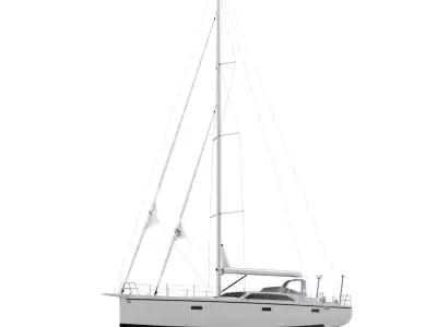 Offshore Sailing Yacht 3D model