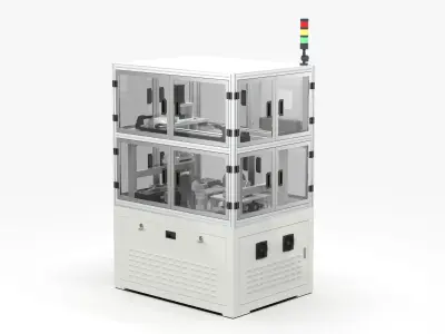 Automatic One Drag Four Pad Printing Machine 3D model