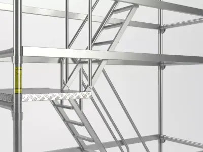 Scaffold tower 7 3D model