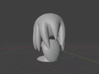 Sonic Knuckles Headset Holder STL  Multi Part 3D print model