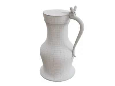 Antique Metal Pot Free 3D model