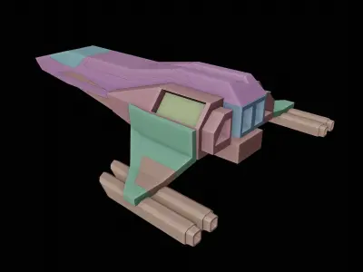 Spaceship Free 3D model from CGTrader