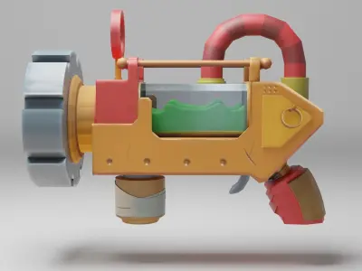 Slime Gun Low-poly 3D model