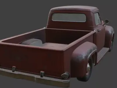 Pickup Truck 3D Model 3D model