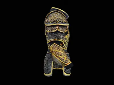 gold armor 3D model