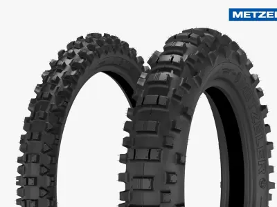 Metzeler Enduro Tires FIM 3D model
