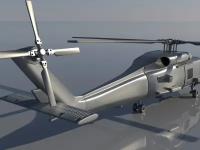 MH-60R blackhawk helicopter 3D print model