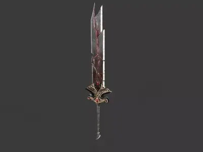 Great Sword 03 Low-poly 3D model