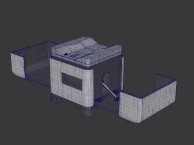 Autonomous Drone Dock Station 3D Model 3D model