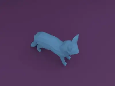 Low Poly Unique Cat 3D Model Low-poly 3D model