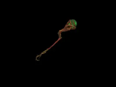 Essential Scepter Low-poly 3D model