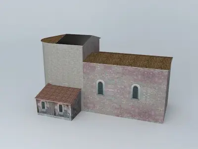 Church Festalemps Perigord Free 3D model