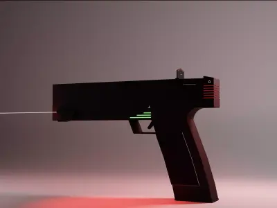 Low Poly Like Gun Free 3D model
