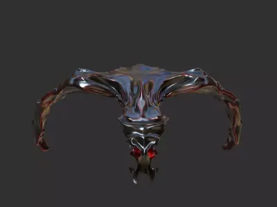 simple spaceship Low-poly 3D model