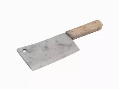 Meat Cleaver C 03 Low-poly 3D model