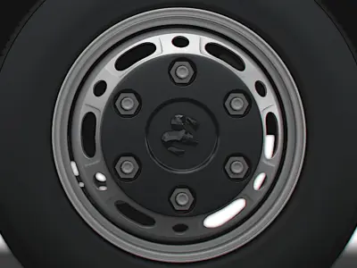 Dodge Sprinter Van 2009 wheel 3D model