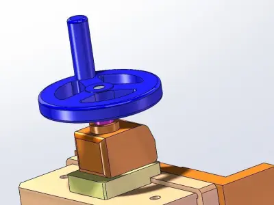 Z axis fine-turning laser module 3D model