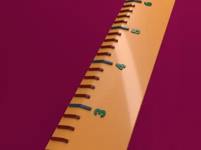 Simple Ruler Free 3D model