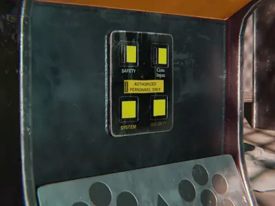 3D Arcade Cabinet Low-poly 3D model