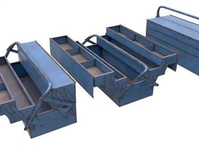 Toolbox Low-poly 3D model order